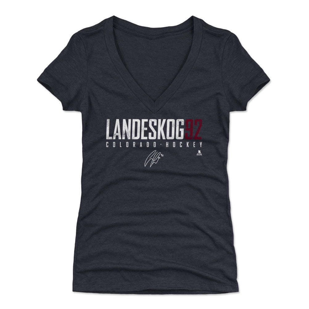 Gabriel Landeskog Women's V-Neck T-Shirt | 500 LEVEL