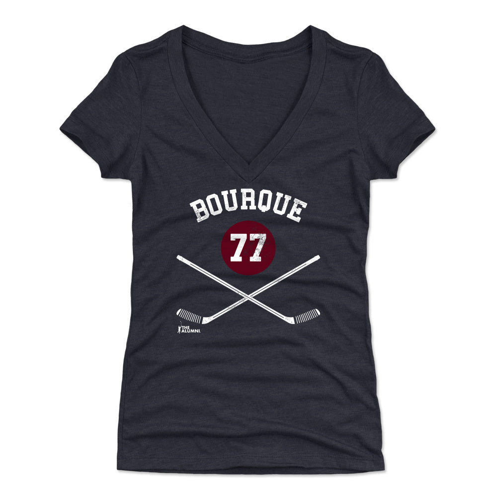 Ray Bourque Women's V-Neck T-Shirt | 500 LEVEL