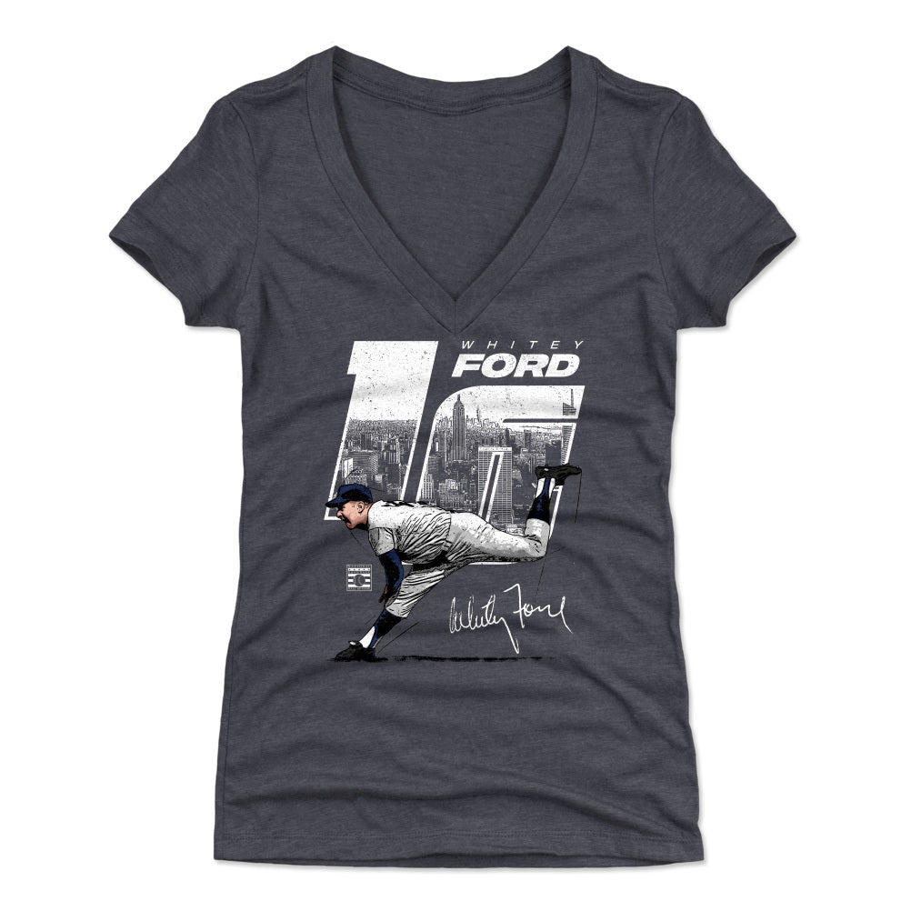 Whitey Ford Women's V-Neck T-Shirt | 500 LEVEL