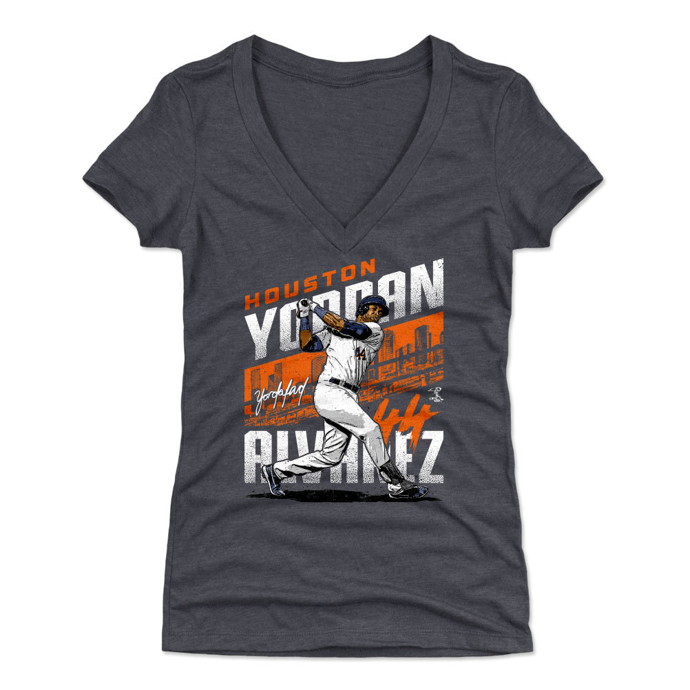 Yordan Alvarez Women's V-Neck T-Shirt | 500 LEVEL