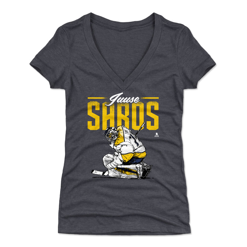 Juuse Saros Women's V-Neck T-Shirt | 500 LEVEL