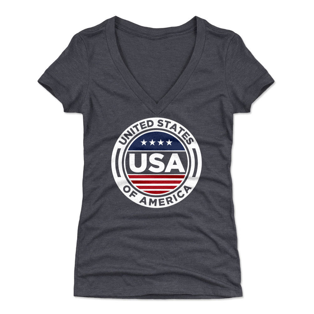 USA Women's V-Neck T-Shirt | 500 LEVEL