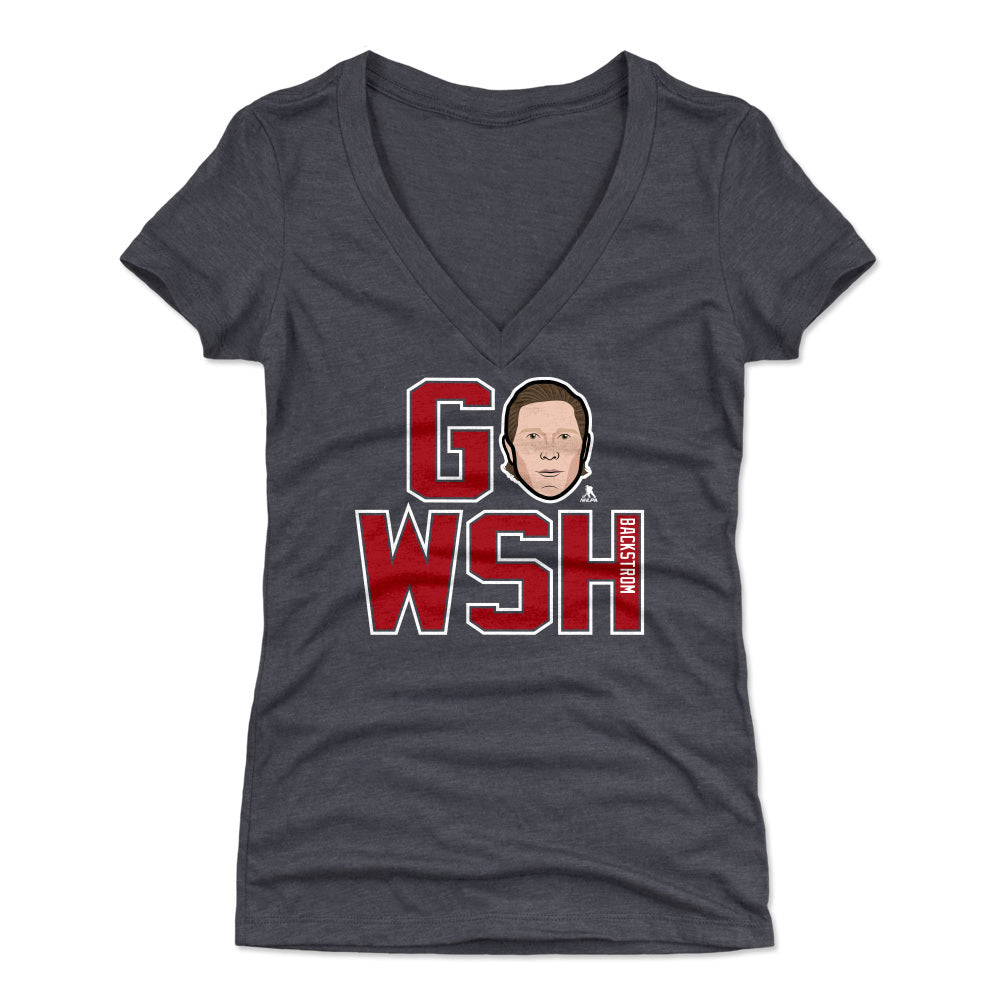 Nicklas Backstrom Women's V-Neck T-Shirt | 500 LEVEL