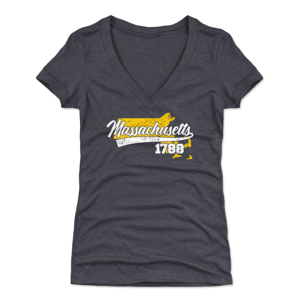 Massachusetts Women's V-Neck T-Shirt | 500 LEVEL