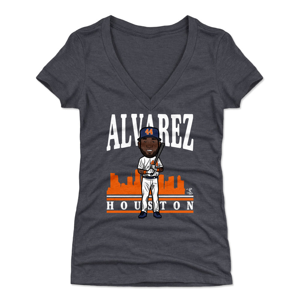 Yordan Alvarez Women's V-Neck T-Shirt | 500 LEVEL