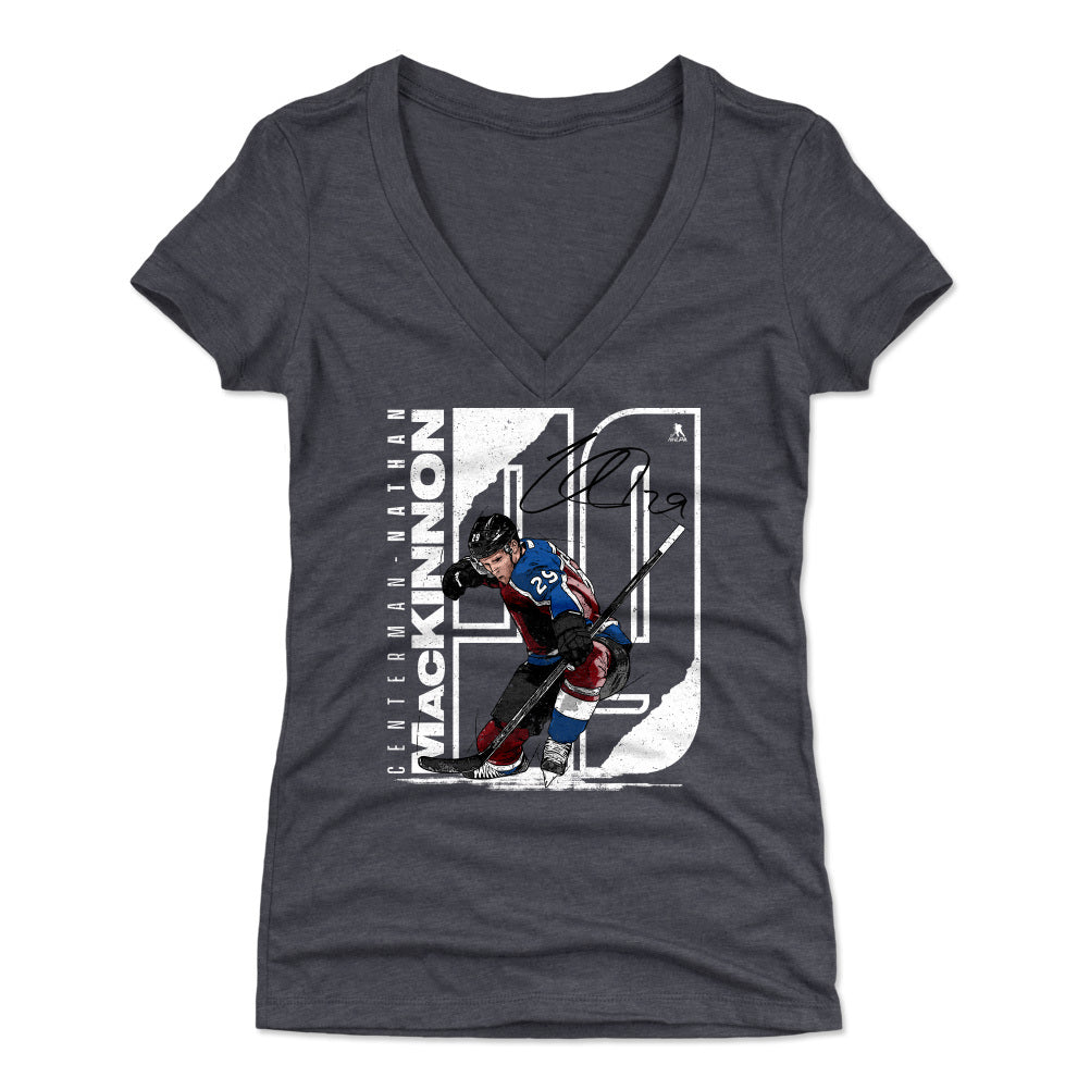 Nathan MacKinnon Women's V-Neck T-Shirt | 500 LEVEL
