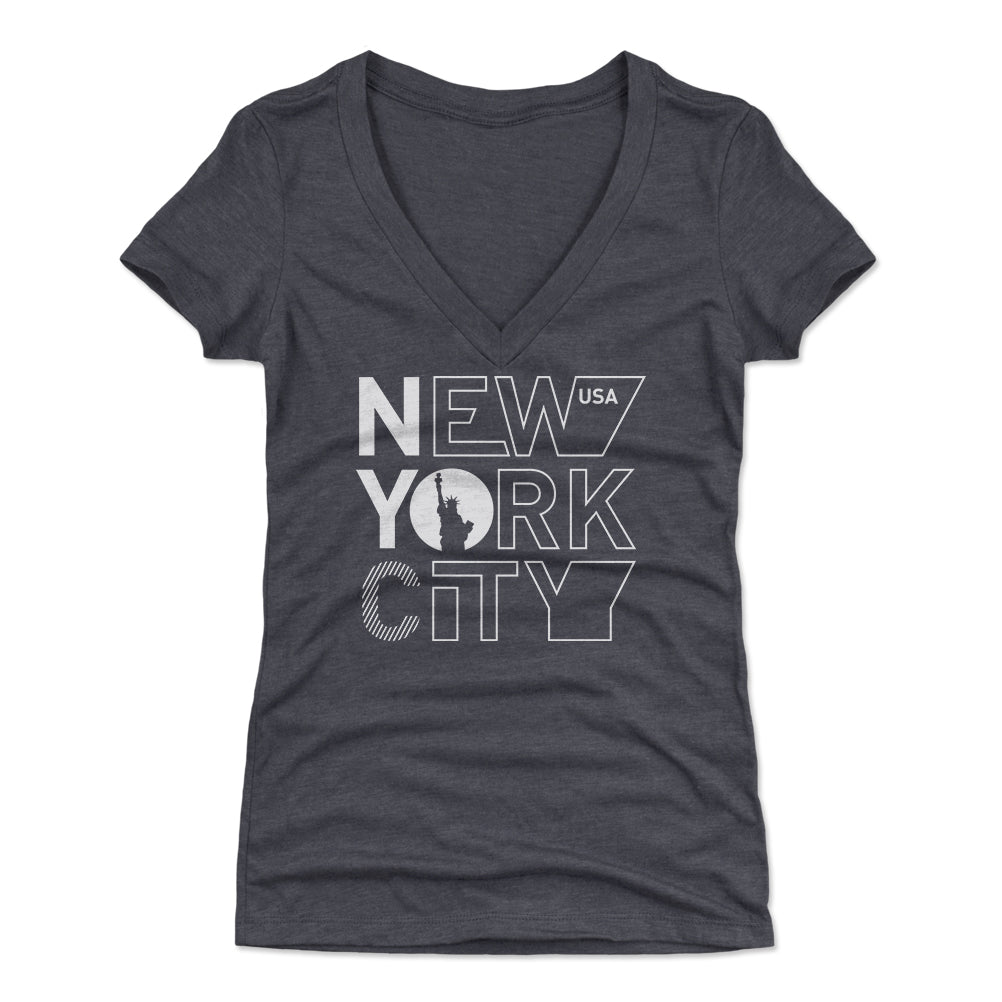 New York Women's V-Neck T-Shirt | 500 LEVEL