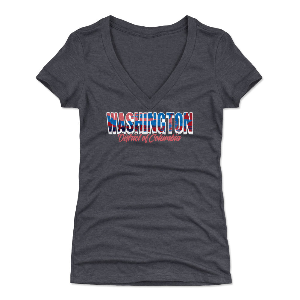 Washington D.C. Women's V-Neck T-Shirt | 500 LEVEL