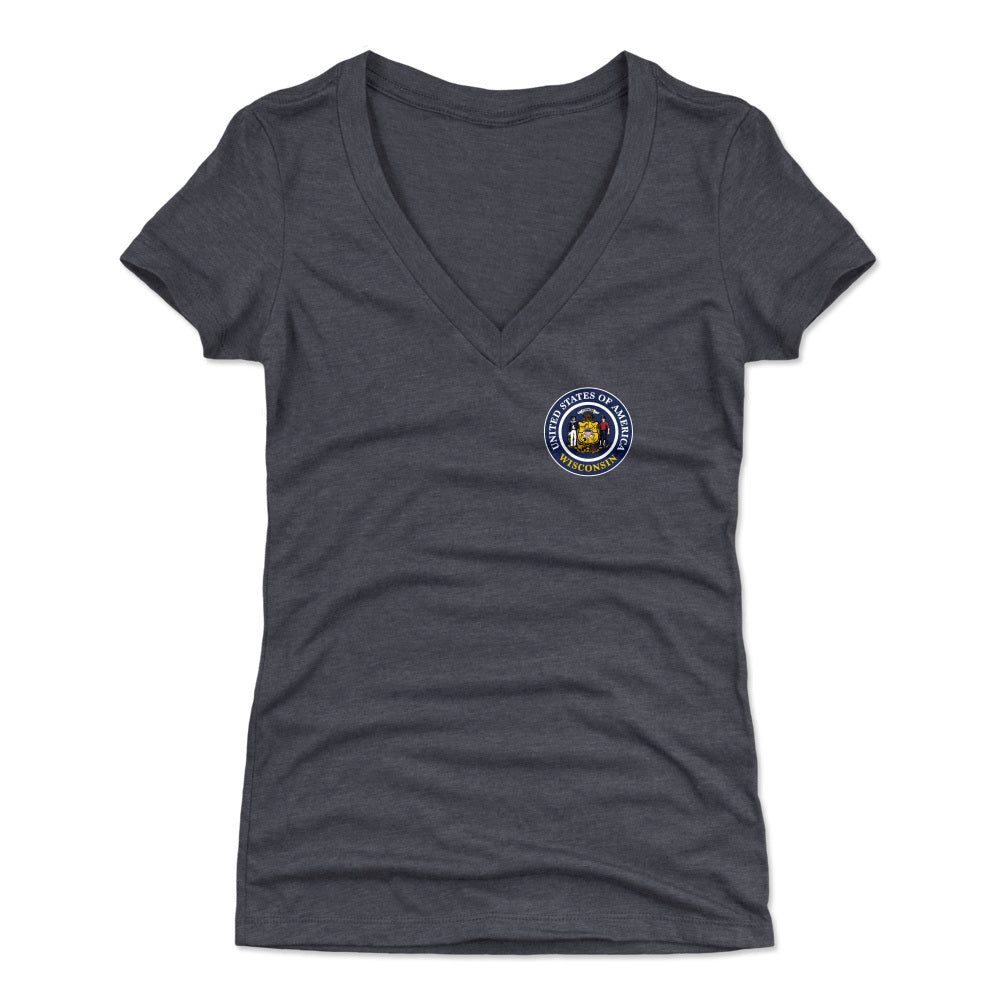 Wisconsin Women's V-Neck T-Shirt | 500 LEVEL