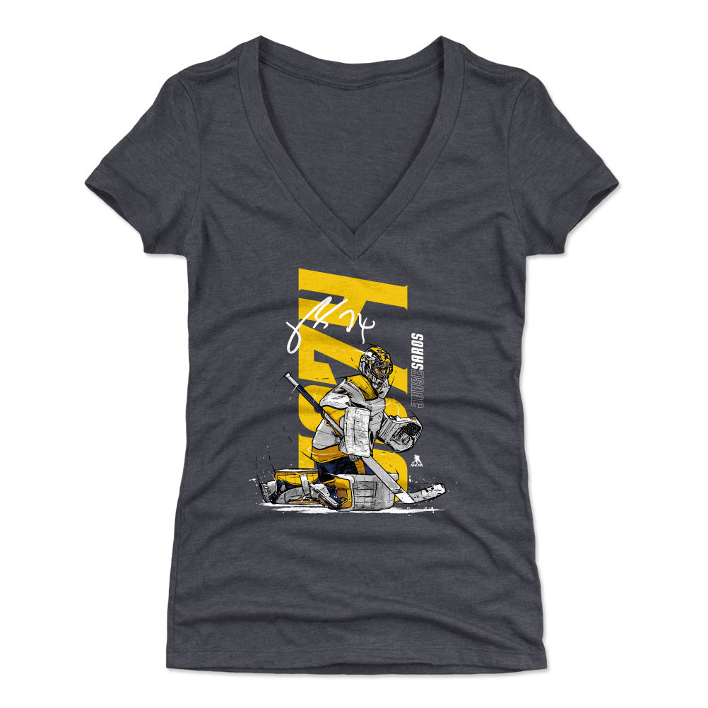 Juuse Saros Women's V-Neck T-Shirt | 500 LEVEL