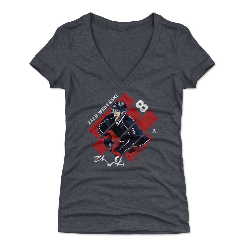 Zach Werenski Women's V-Neck T-Shirt | 500 LEVEL