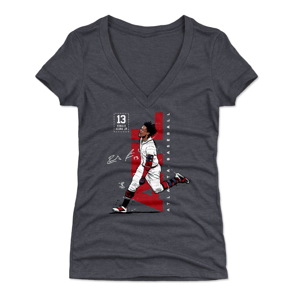 Ronald Acuna Jr. Women's V-Neck T-Shirt | 500 LEVEL