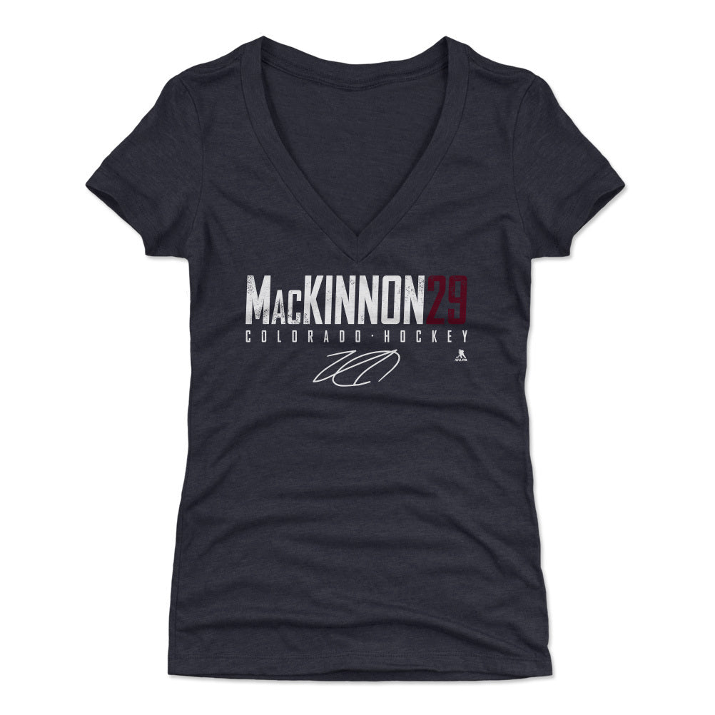 Nathan MacKinnon Women's V-Neck T-Shirt | 500 LEVEL