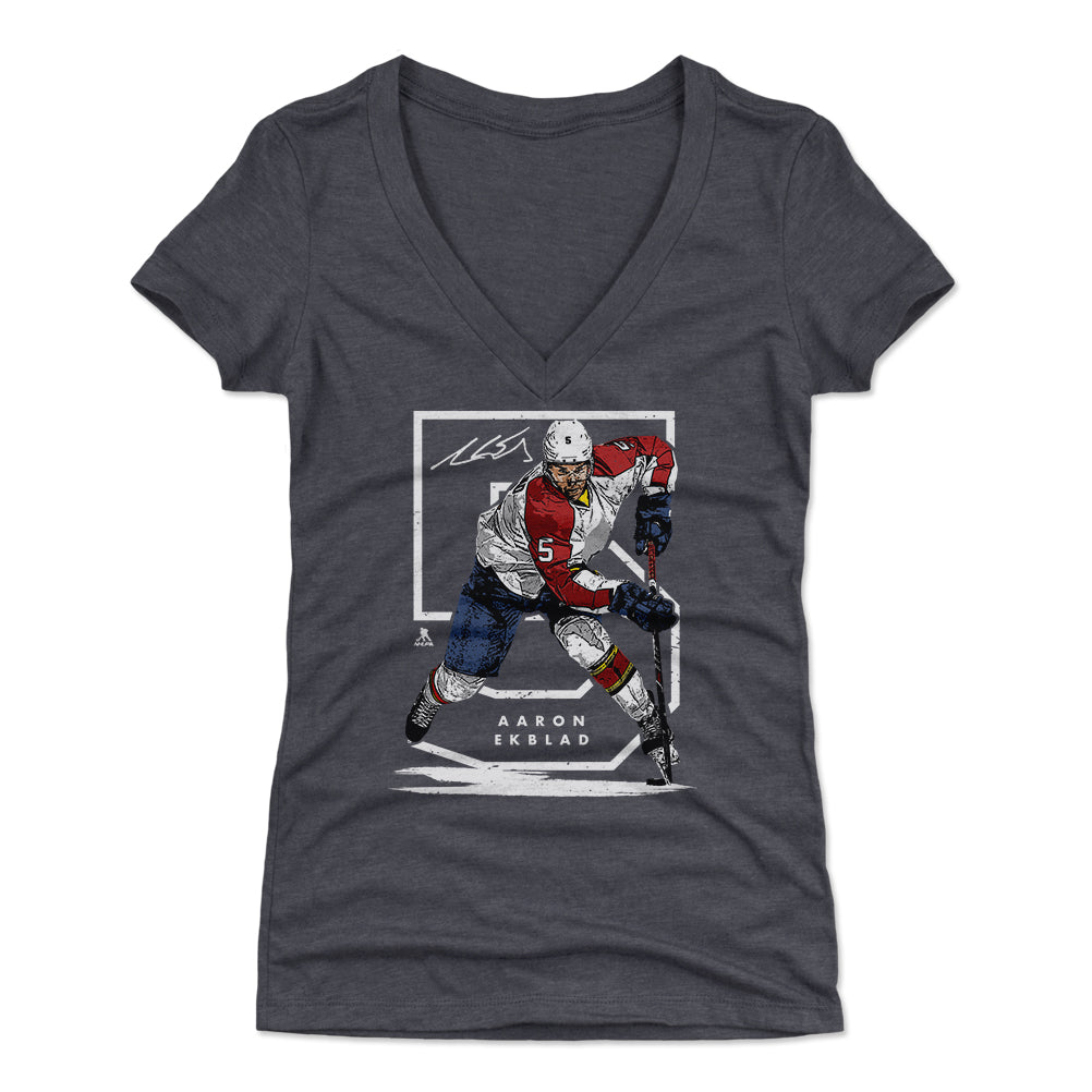 Aaron Ekblad Women's V-Neck T-Shirt | 500 LEVEL
