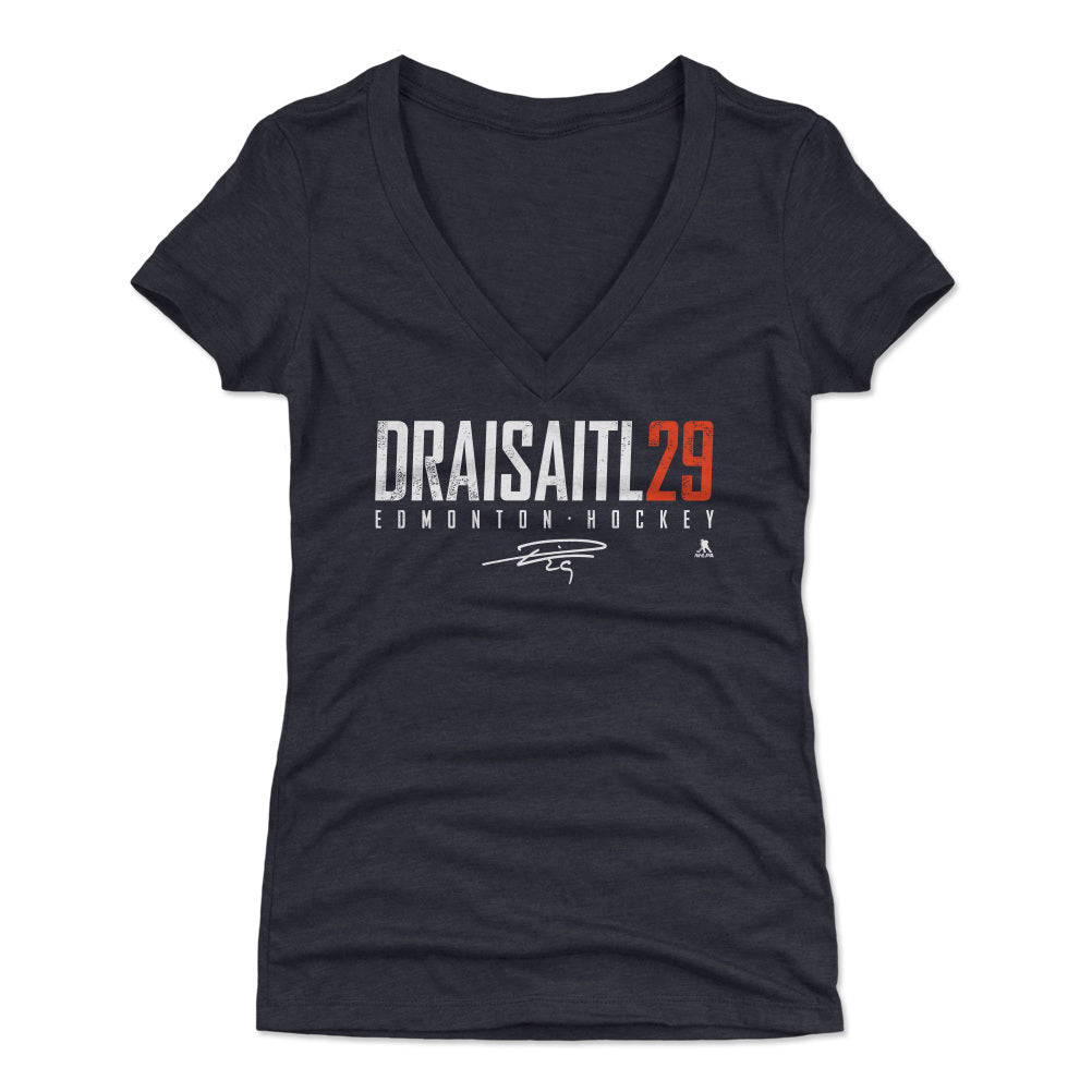 Leon Draisaitl Women's V-Neck T-Shirt | 500 LEVEL