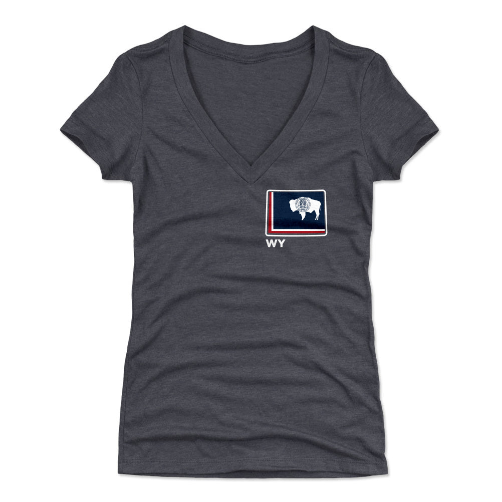 Wyoming Women's V-Neck T-Shirt | 500 LEVEL