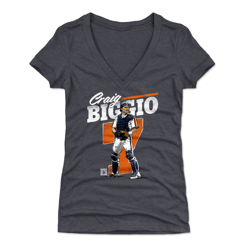 Craig Biggio Women's V-Neck T-Shirt | 500 LEVEL