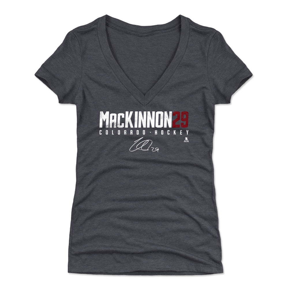 Nathan MacKinnon Women's V-Neck T-Shirt | 500 LEVEL
