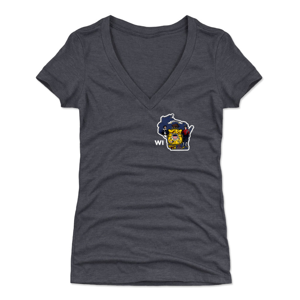 Wisconsin Women's V-Neck T-Shirt | 500 LEVEL