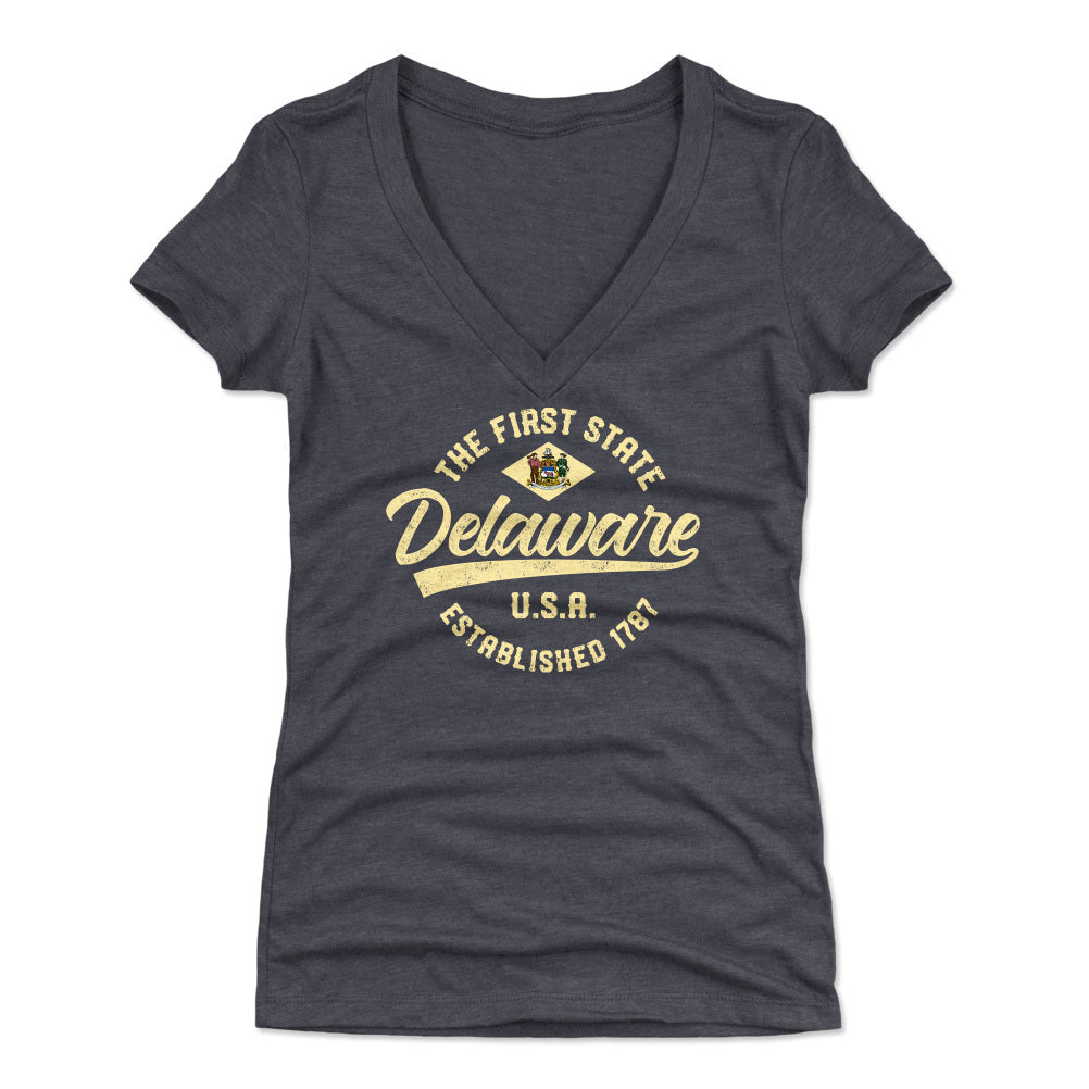 Delaware Women's V-Neck T-Shirt | 500 LEVEL