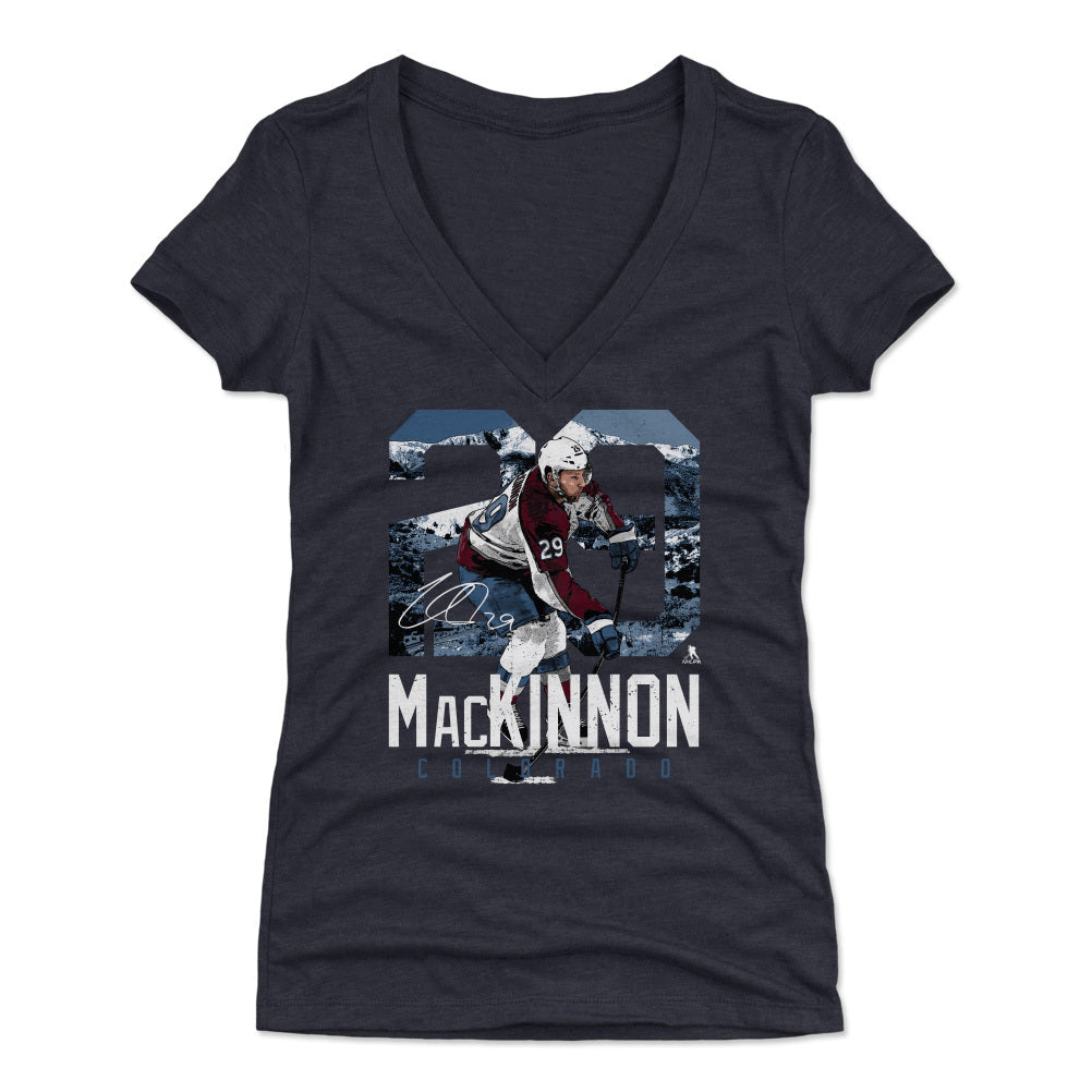 Nathan MacKinnon Women's V-Neck T-Shirt | 500 LEVEL