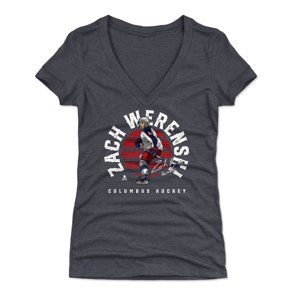 Zach Werenski Women's V-Neck T-Shirt | 500 LEVEL