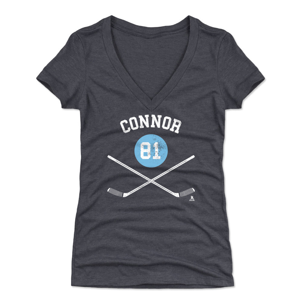 Kyle Connor Women's V-Neck T-Shirt | 500 LEVEL