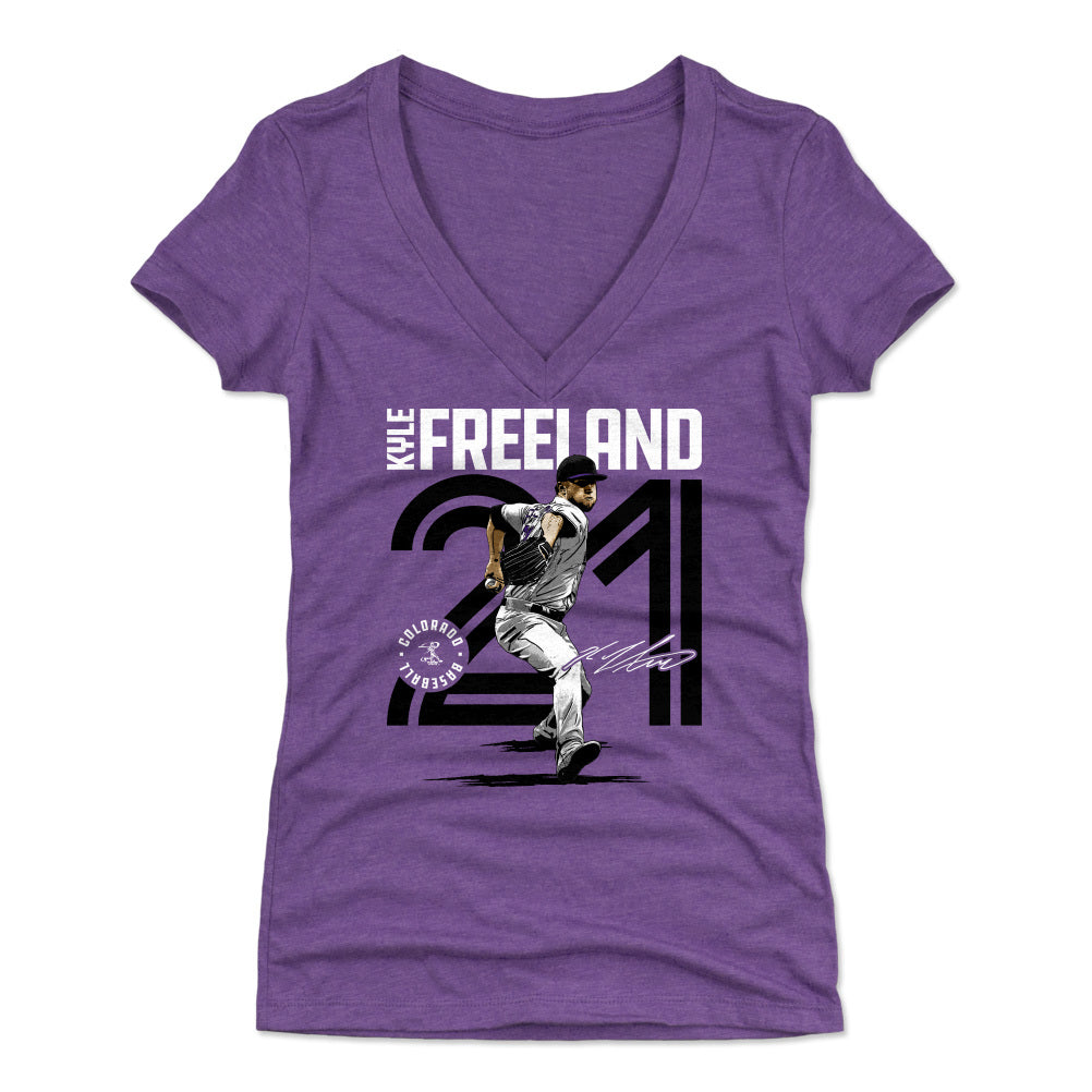 Kyle Freeland Women's V-Neck T-Shirt | 500 LEVEL