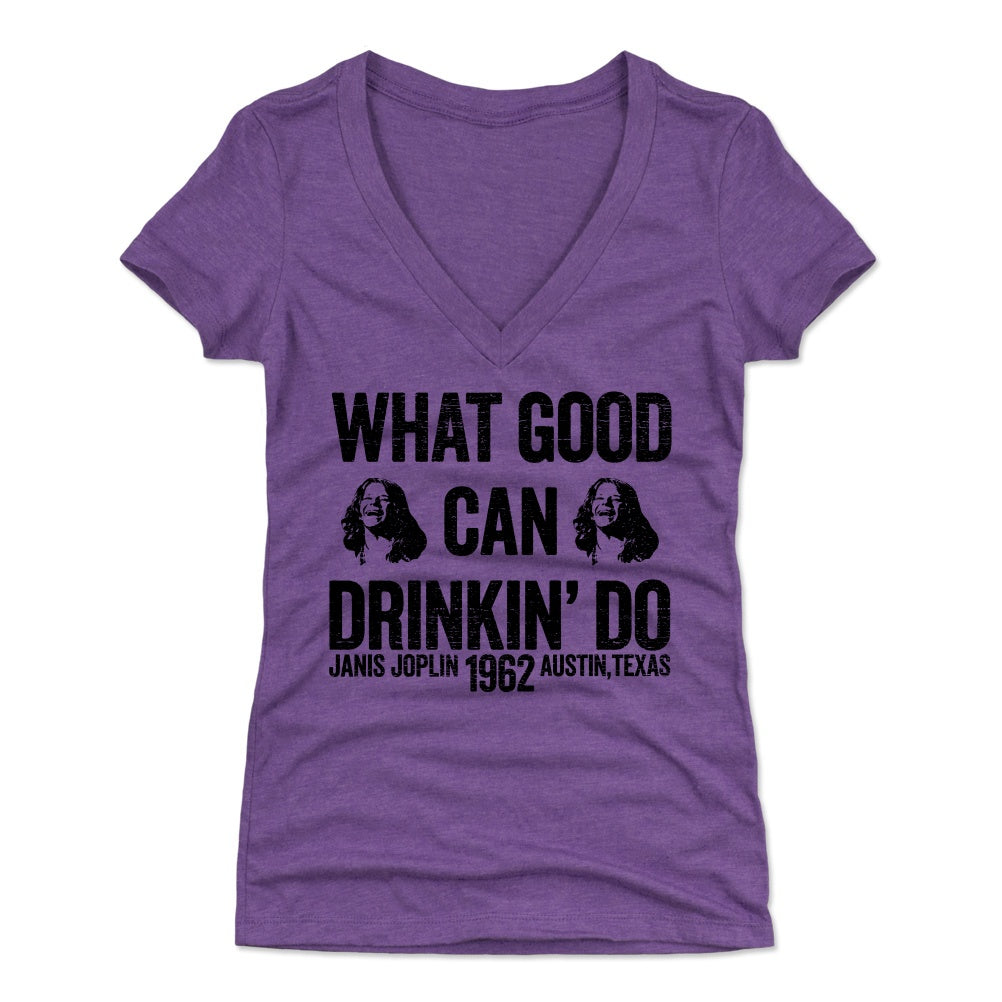 Janis Joplin Women's V-Neck T-Shirt | 500 LEVEL