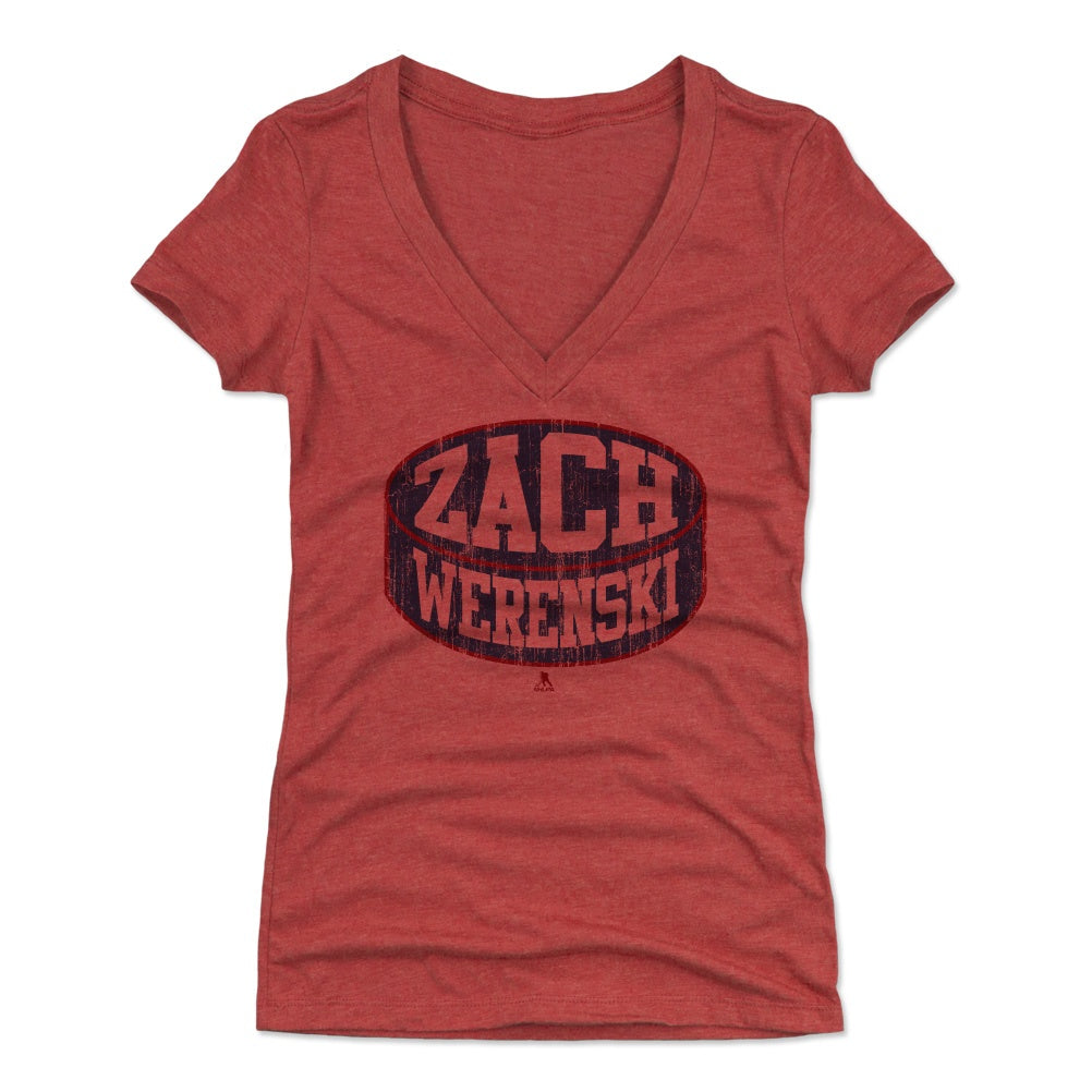 Zach Werenski Women's V-Neck T-Shirt | 500 LEVEL