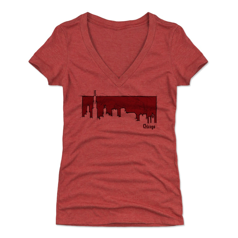 Chicago Women's V-Neck T-Shirt | 500 LEVEL