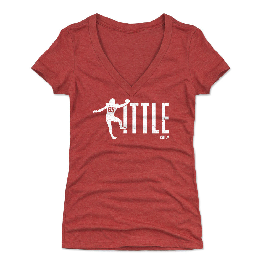 George Kittle Women's V-Neck T-Shirt | 500 LEVEL
