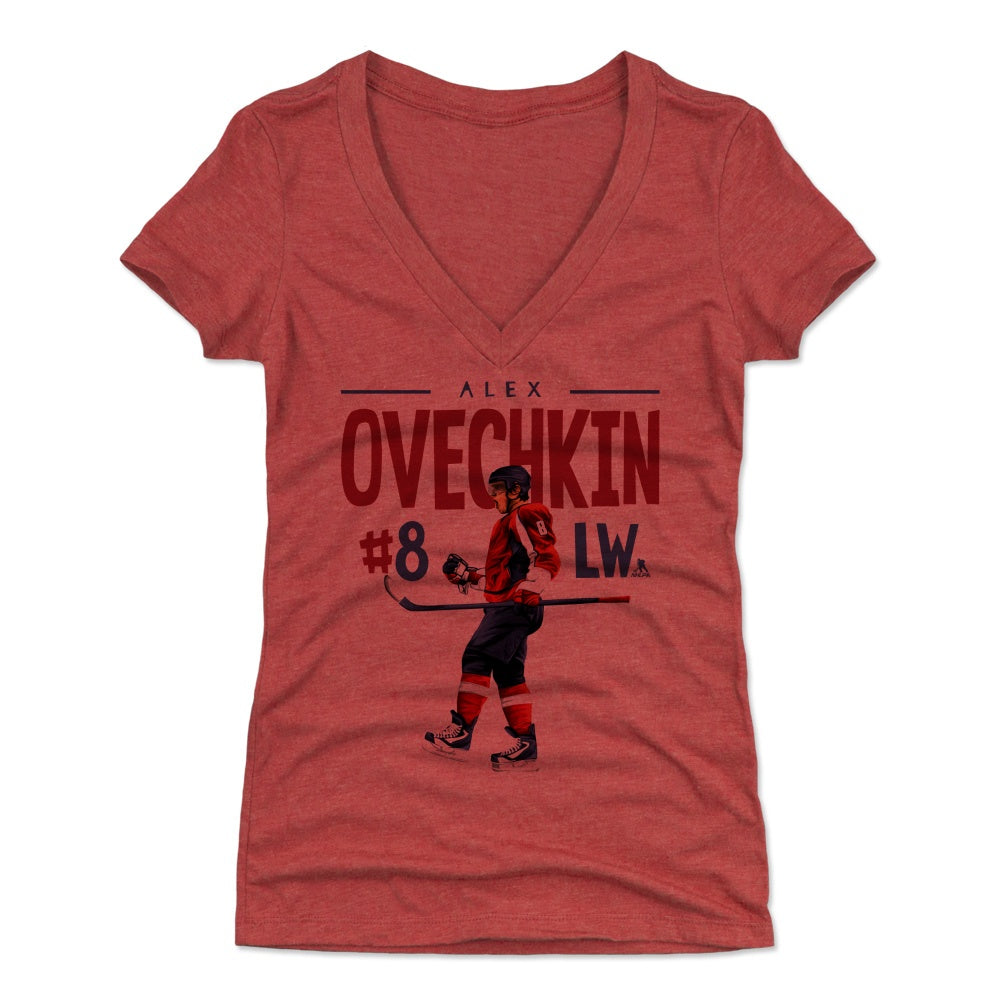 Alex Ovechkin Women's V-Neck T-Shirt | 500 LEVEL