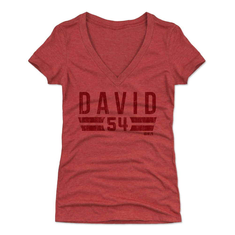 Lavonte David Women's V-Neck T-Shirt | 500 LEVEL