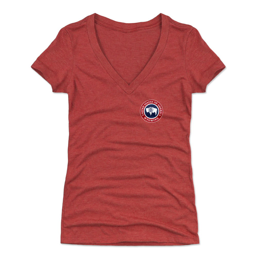 Wyoming Women's V-Neck T-Shirt | 500 LEVEL
