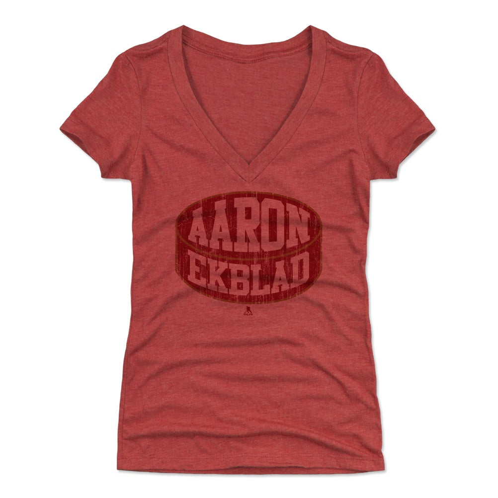 Aaron Ekblad Women's V-Neck T-Shirt | 500 LEVEL