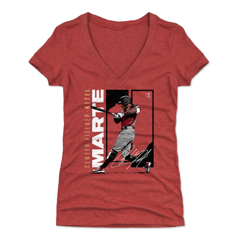 Ketel Marte Women's V-Neck T-Shirt | 500 LEVEL