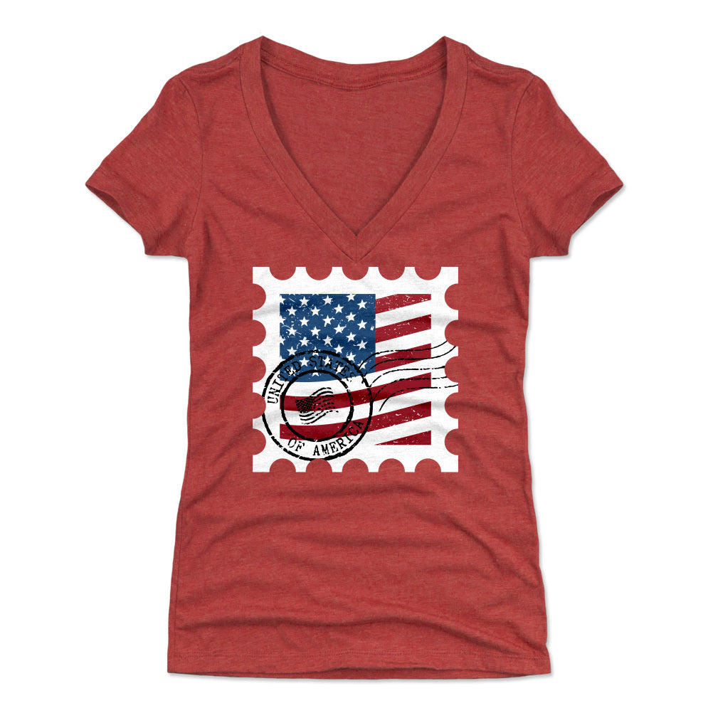 4th of July Women's V-Neck T-Shirt | 500 LEVEL
