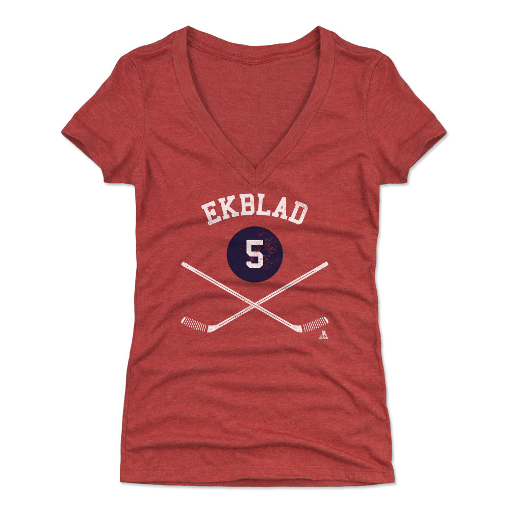 Aaron Ekblad Women's V-Neck T-Shirt | 500 LEVEL