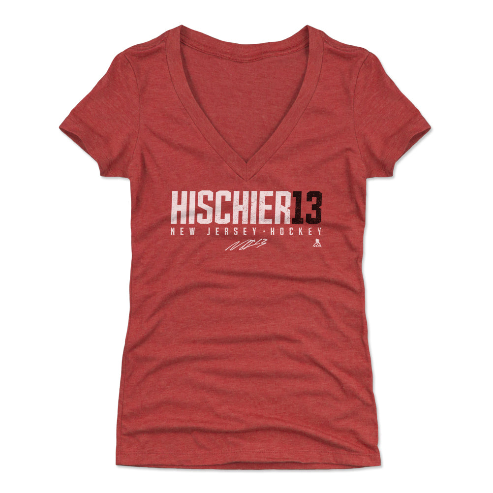 Nico Hischier Women's V-Neck T-Shirt | 500 LEVEL