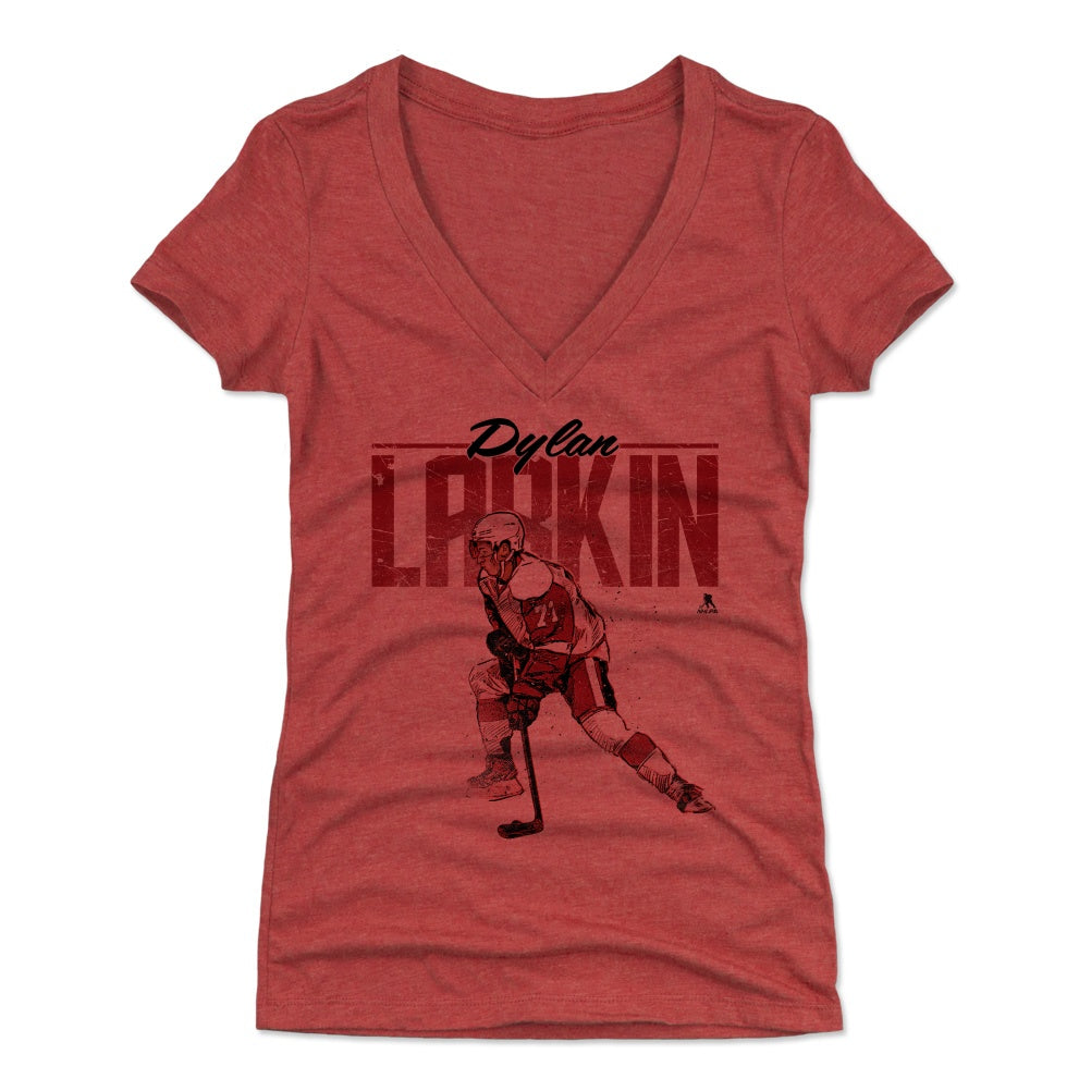 Dylan Larkin Women's V-Neck T-Shirt | 500 LEVEL