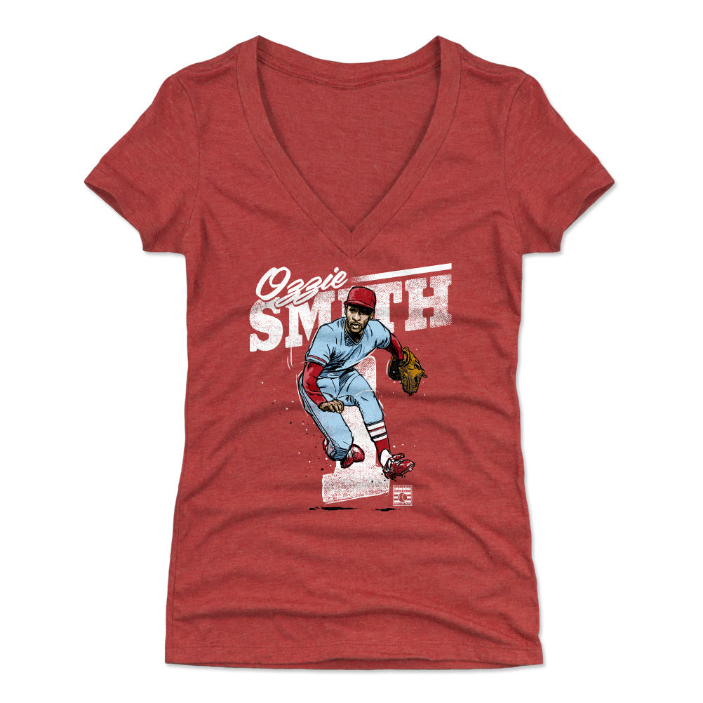 Ozzie Smith Women's V-Neck T-Shirt | 500 LEVEL