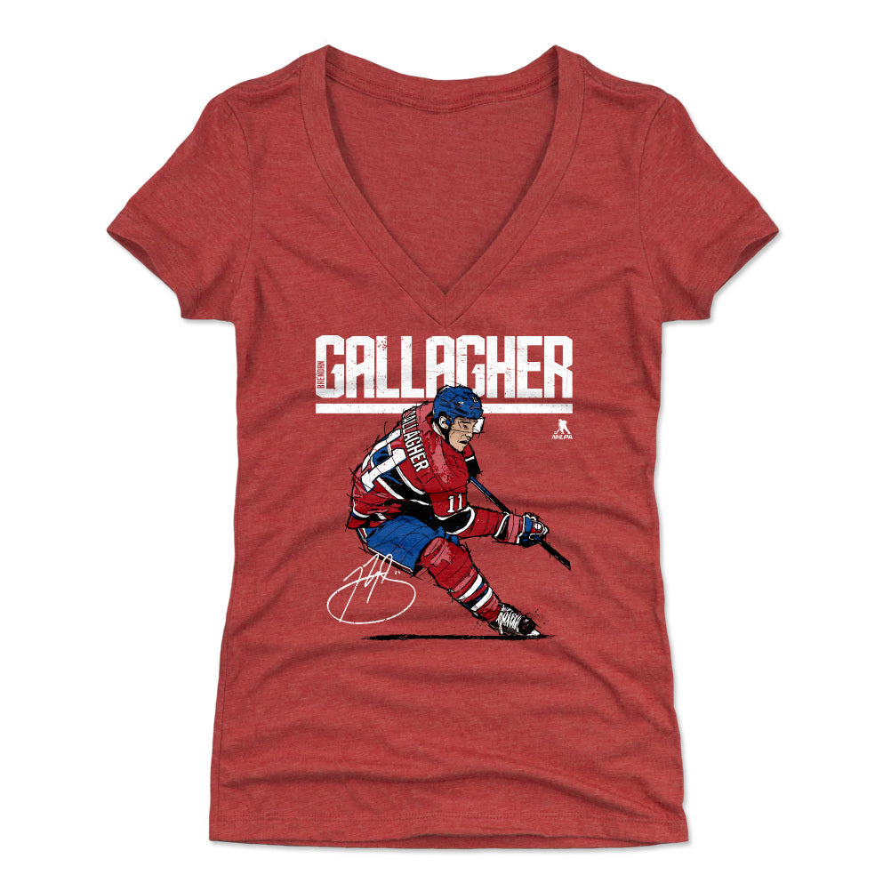 Brendan Gallagher Women's V-Neck T-Shirt | 500 LEVEL
