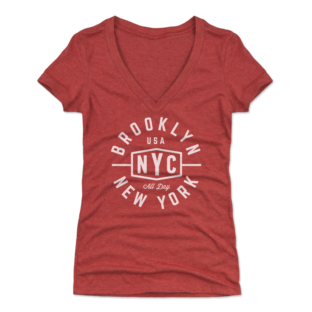 Brooklyn Women's V-Neck T-Shirt | 500 LEVEL
