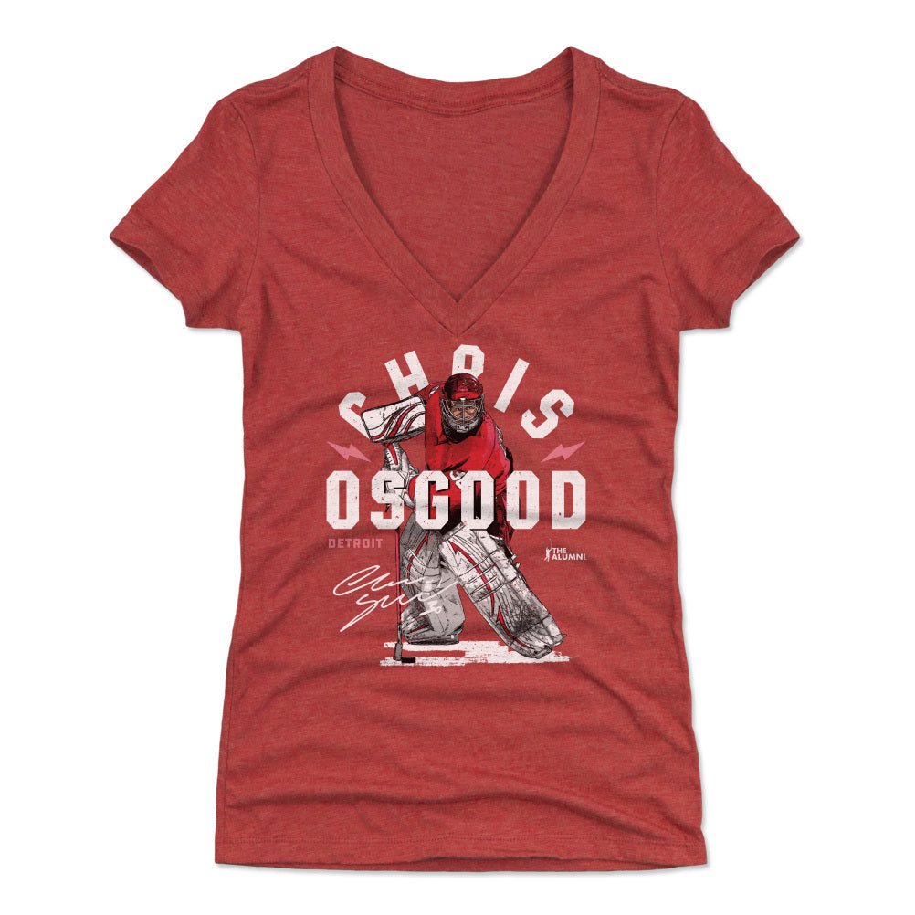 Chris Osgood Women's V-Neck T-Shirt | 500 LEVEL