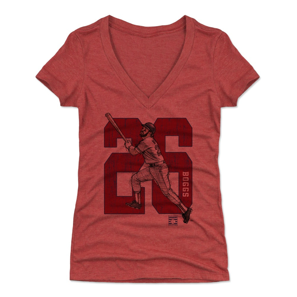Wade Boggs Women's V-Neck T-Shirt | 500 LEVEL