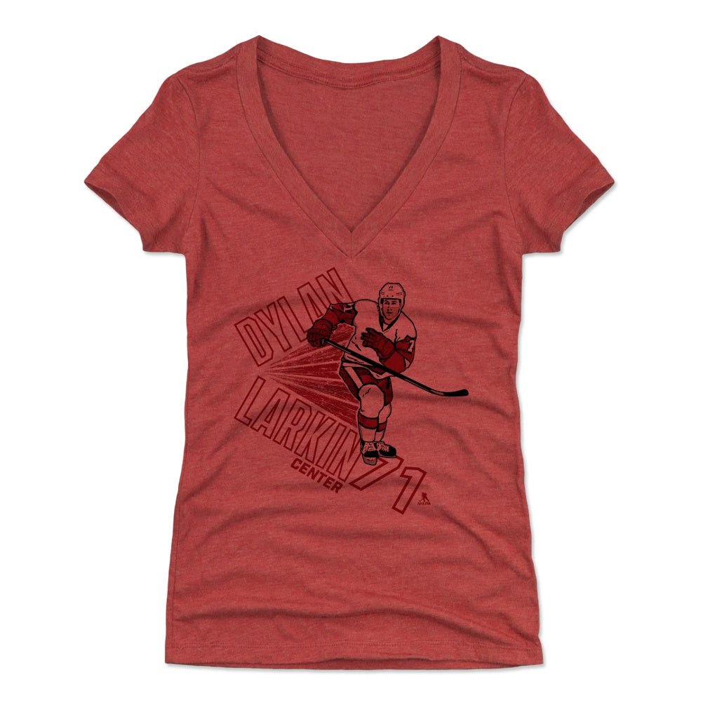 Dylan Larkin Women's V-Neck T-Shirt | 500 LEVEL