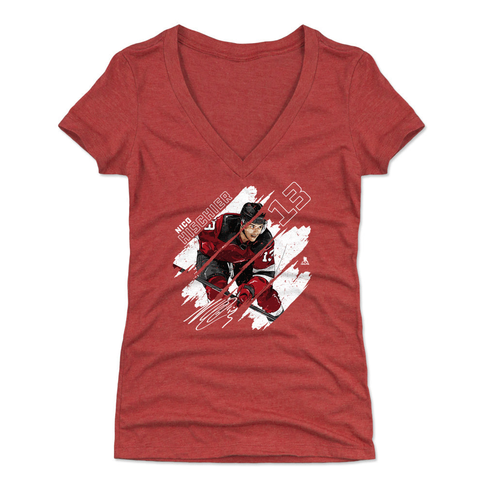 Nico Hischier Women's V-Neck T-Shirt | 500 LEVEL