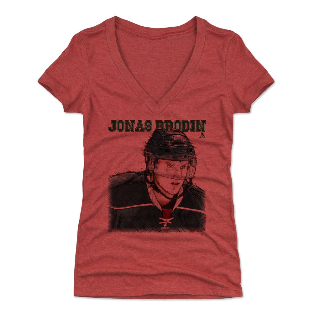 Jonas Brodin Women's V-Neck T-Shirt | 500 LEVEL