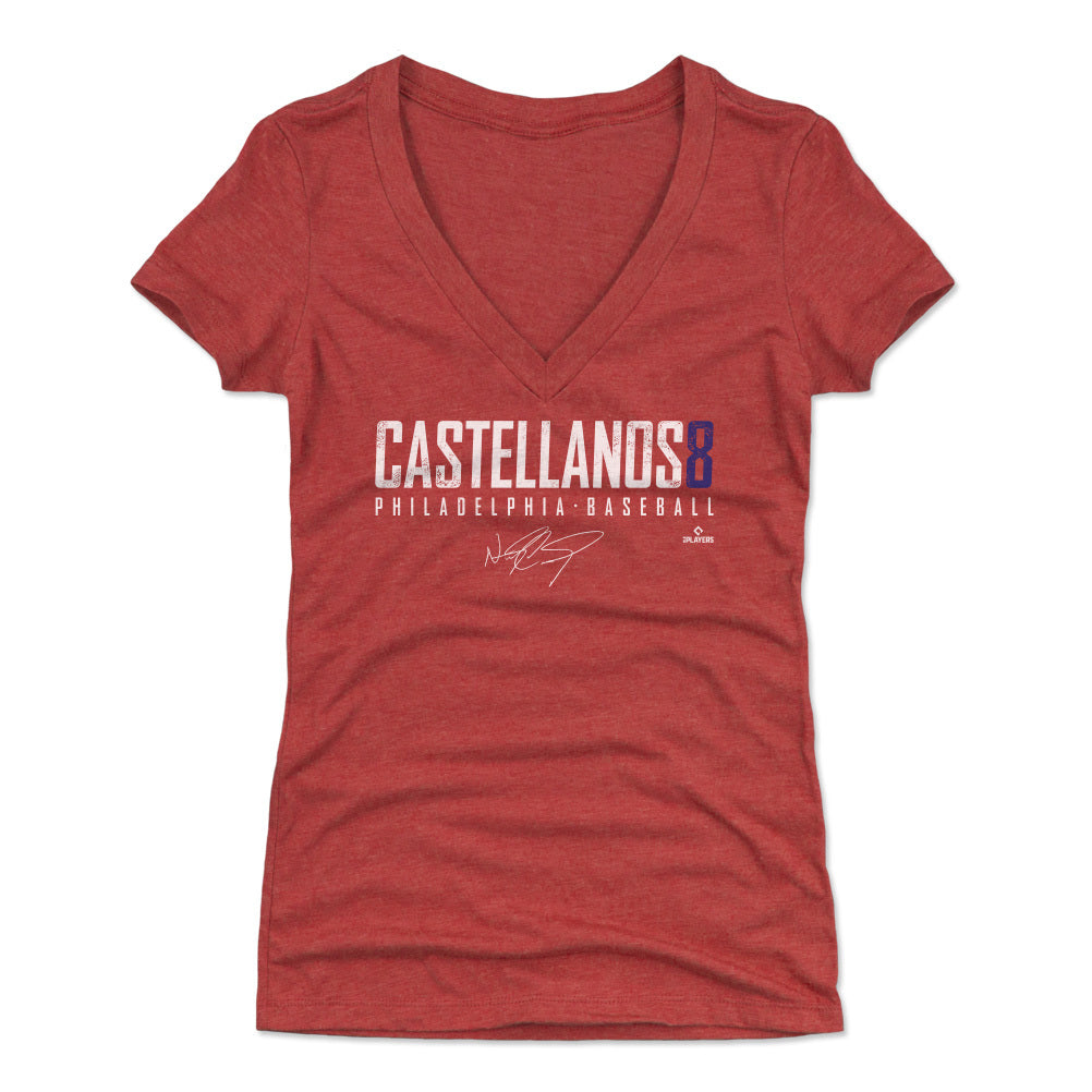 Nick Castellanos Women's V-Neck T-Shirt | 500 LEVEL